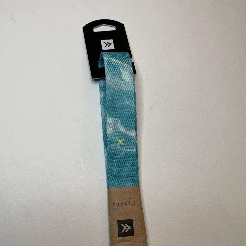 Blue Thread Wallet Lanyard - Picture 3 of 7